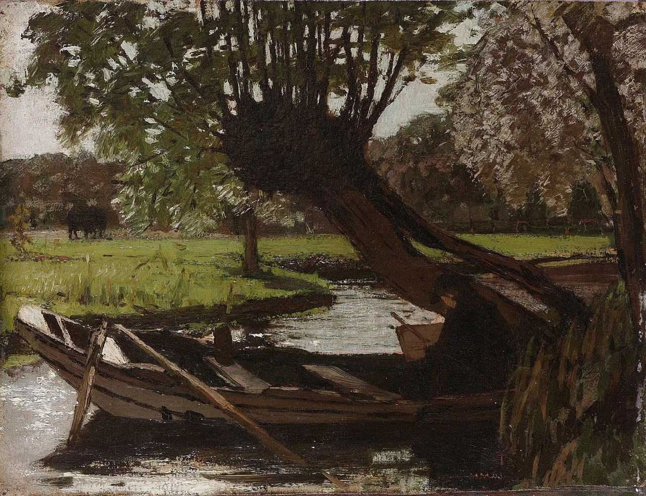 Barca a remi vicino a un salice, 1863 - Museo Stedelijk di Amsterdam